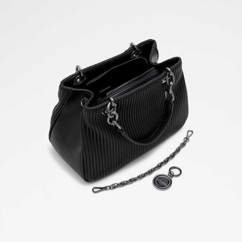 Aldo satchel torbica za nošenje u ruci GLORIANA SYN MIX MAT - crna 2