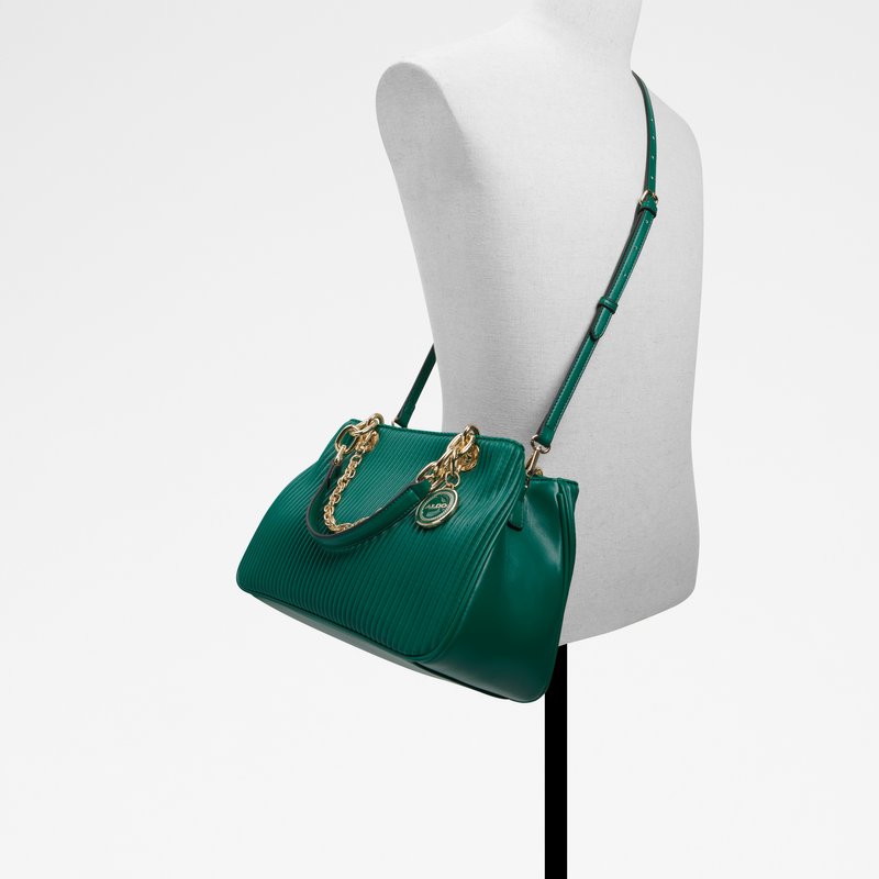 Aldo satchel torba za nošenje u ruci GLORIANA SYN MIX MAT - zelena 3