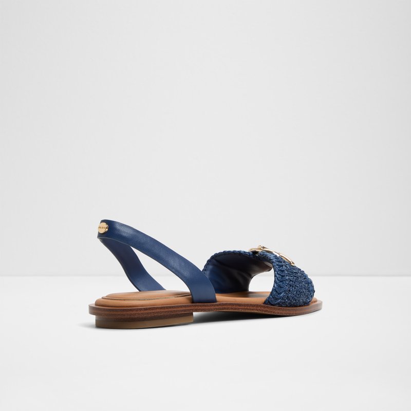 Aldo ravne sandale GOASSI TEX RAFFIA - plava 2
