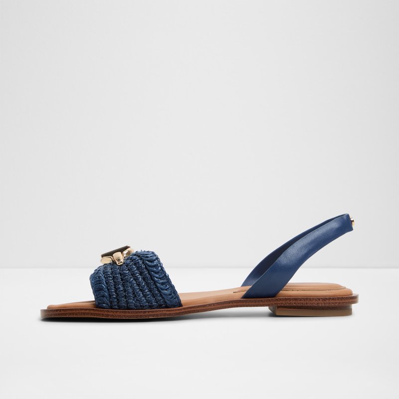 Aldo ravne sandale GOASSI TEX RAFFIA - plava 3