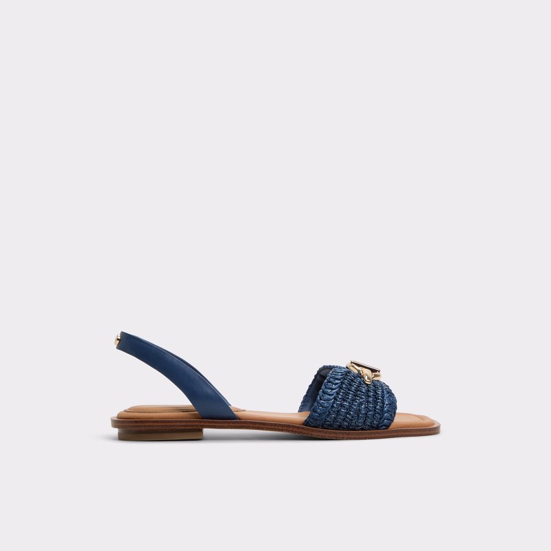 Aldo ravne sandale GOASSI TEX RAFFIA - plava 1