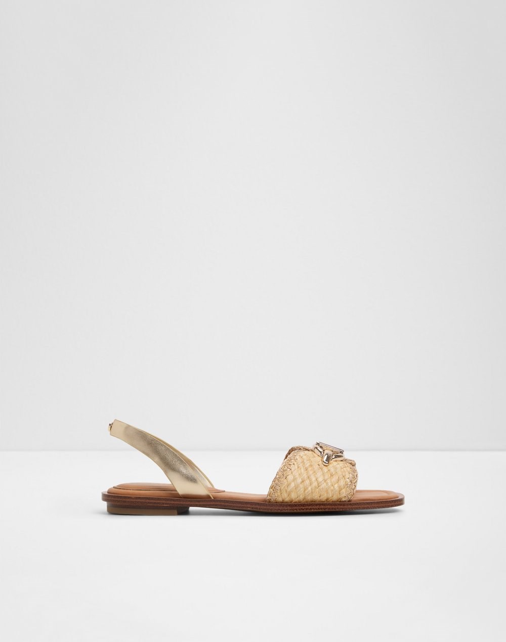 Aldo ravne sandale GOASSI TEX RAFFIA - zlatna