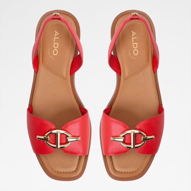 Aldo ravne sandale GOASSI SYN SMOOTH - crvena 6