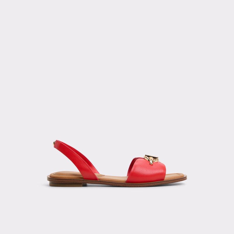 Aldo ravne sandale GOASSI SYN SMOOTH - crvena 1