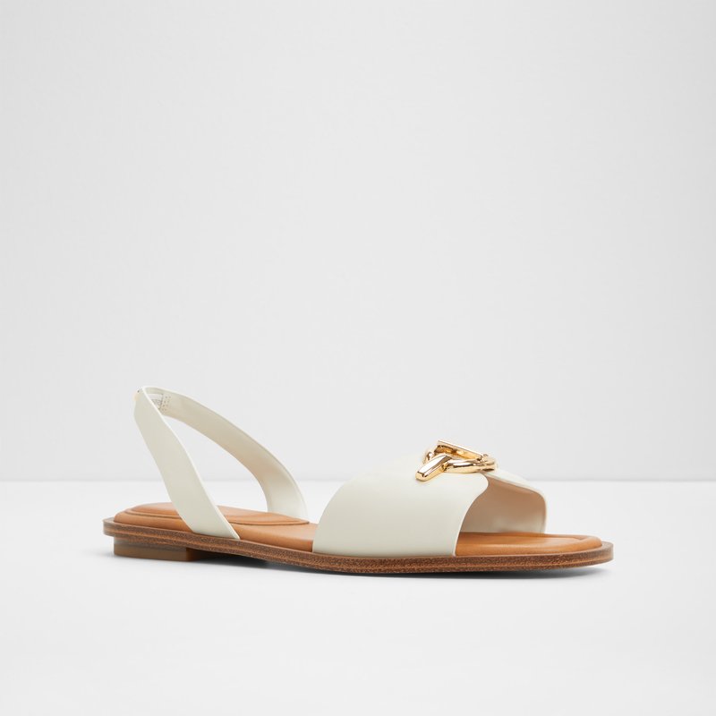 Aldo ravne sandale GOASSI SYN SMOOTH - bijela 3