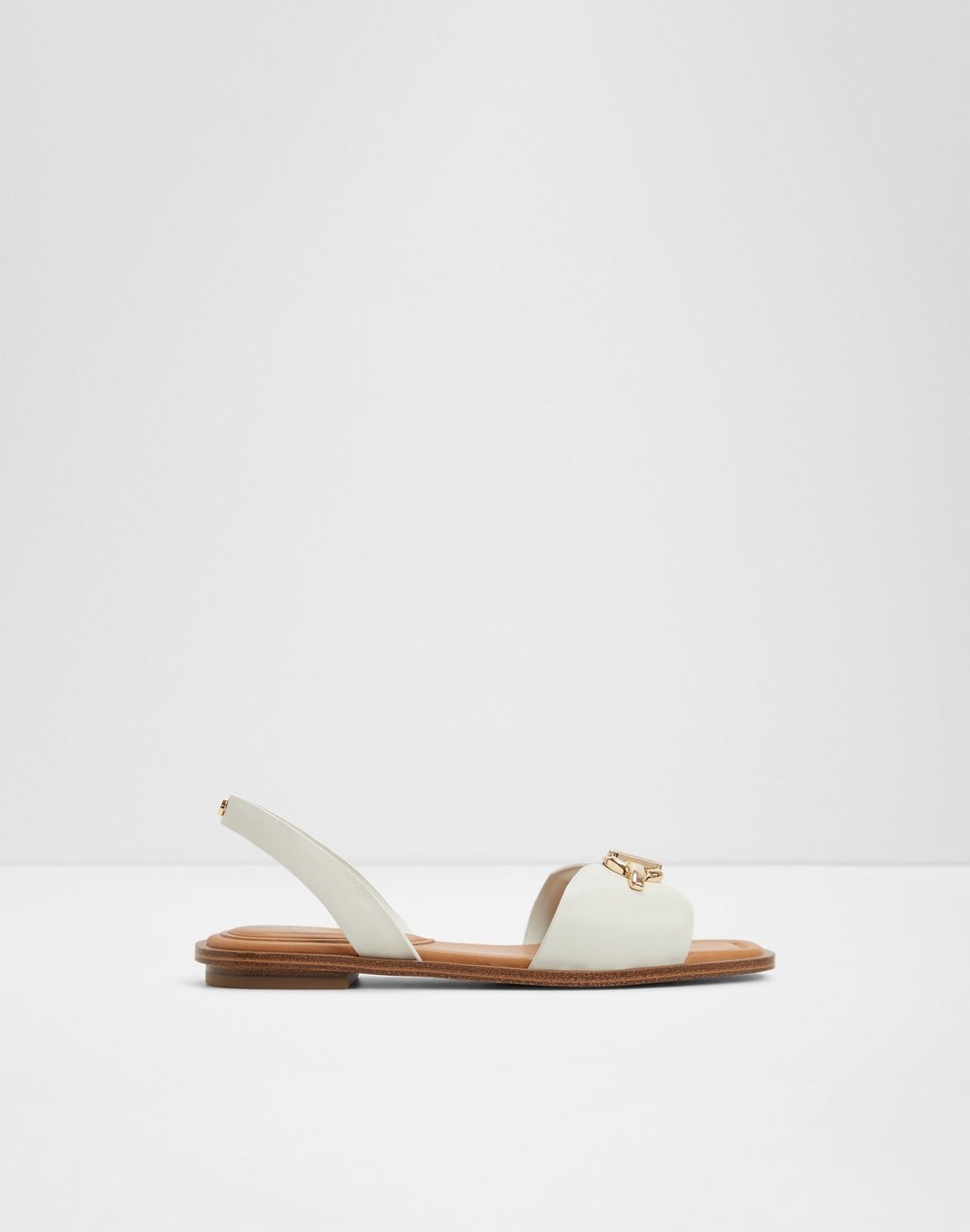 Aldo ravne sandale GOASSI SYN SMOOTH - bijela