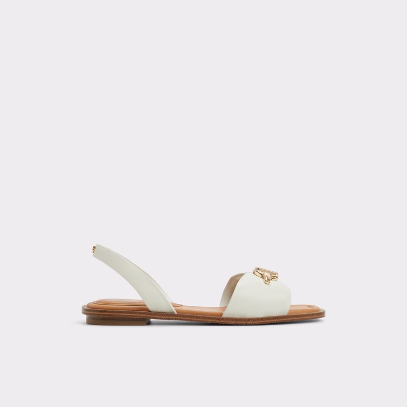 Aldo ravne sandale GOASSI SYN SMOOTH - bijela 1