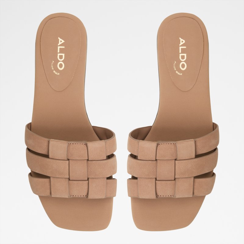 Aldo ravne natikače GOTOSANDAL LEA NUBUCK - smeđa 6