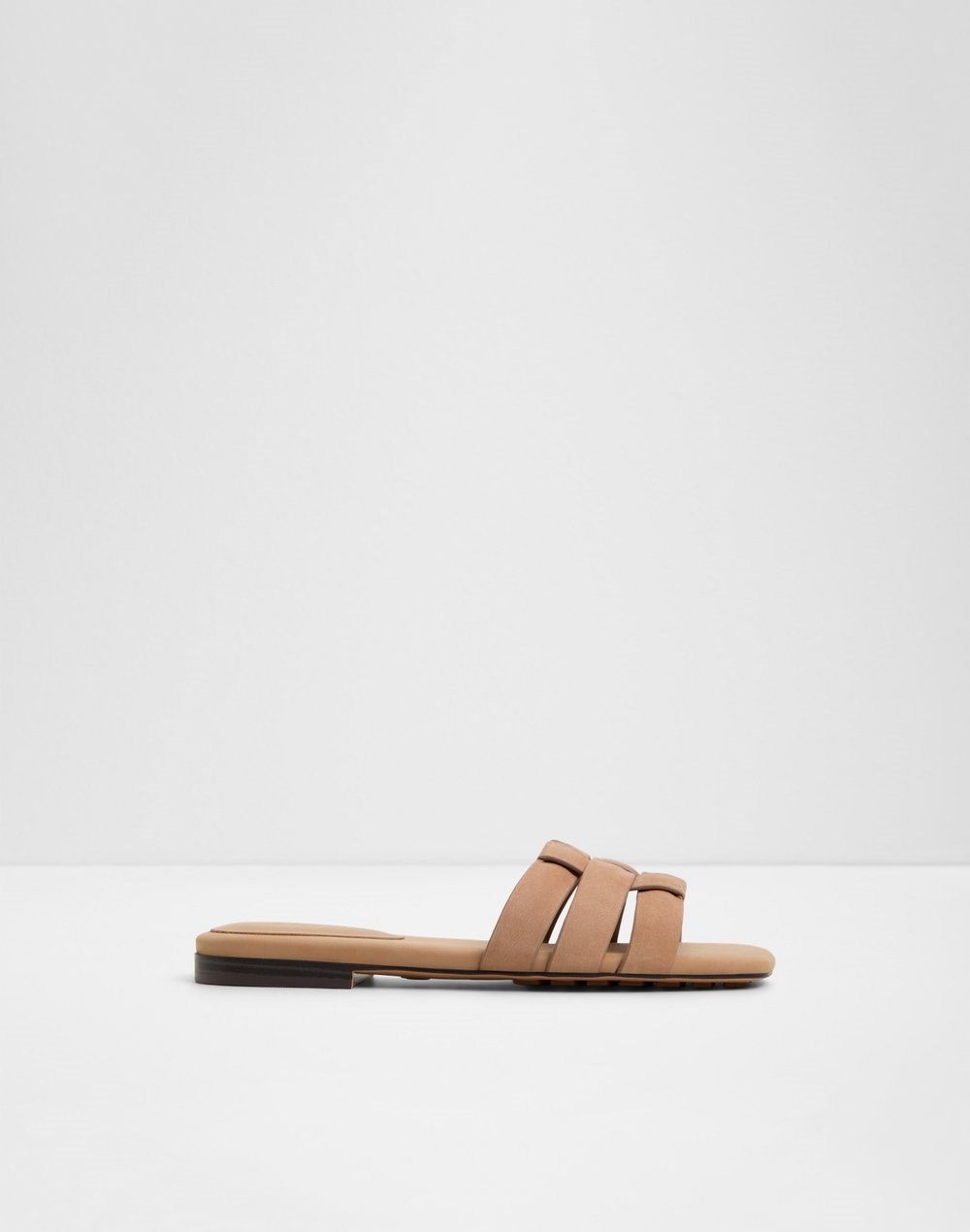 Aldo ravne natikače GOTOSANDAL LEA NUBUCK - smeđa