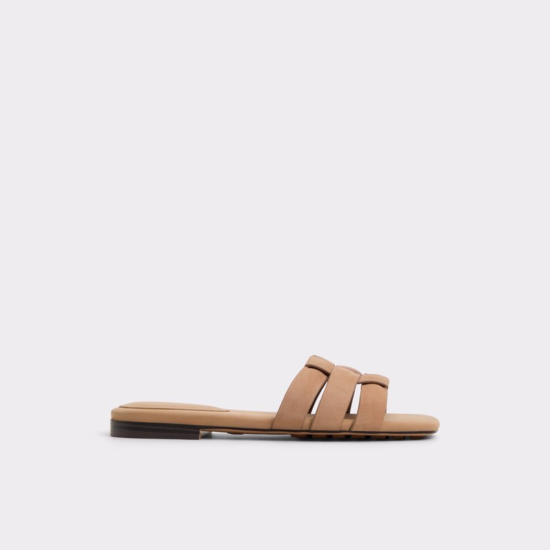 Aldo ravne natikače GOTOSANDAL LEA NUBUCK - smeđa 1