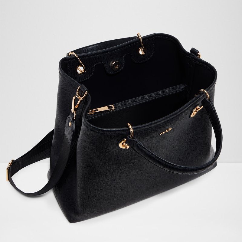Aldo satchel torba za nošenje u ruci ili na ramenu GRACELYNEE SYN MIX MAT - crna 4