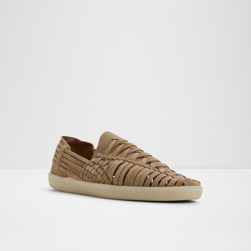 Aldo kožne muške mokasine GRECIO LEA SUEDE - bež 4