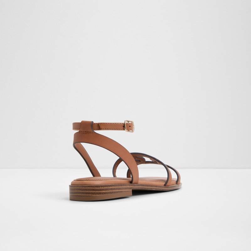 Aldo ravne sandale GREENGROVE LEA SMOOTH - smeđa 6