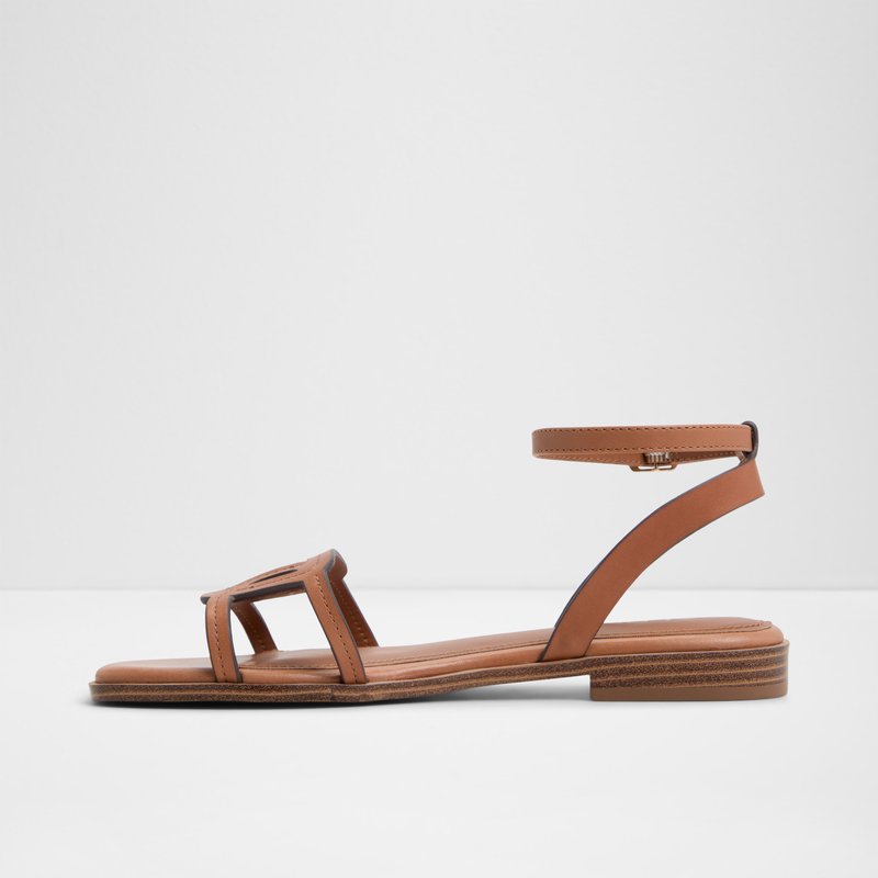 Aldo ravne sandale GREENGROVE LEA SMOOTH - smeđa 2