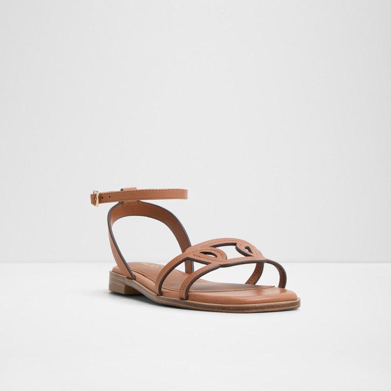 Aldo ravne sandale GREENGROVE LEA SMOOTH - smeđa 3