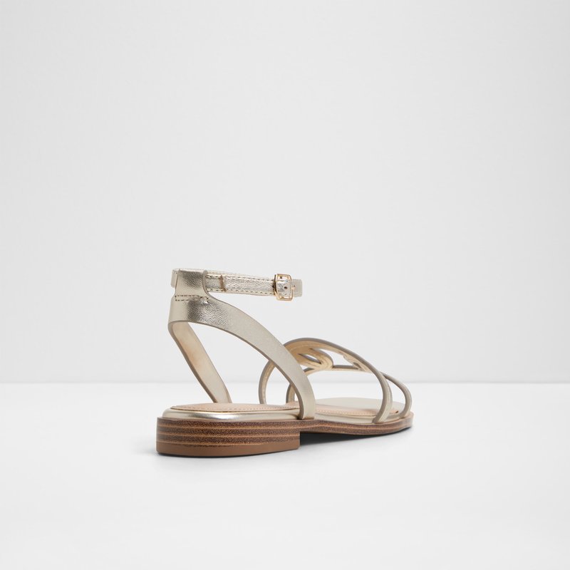 Aldo ravne sandale GREENGROVE LEA METALLIC - zlatna 2