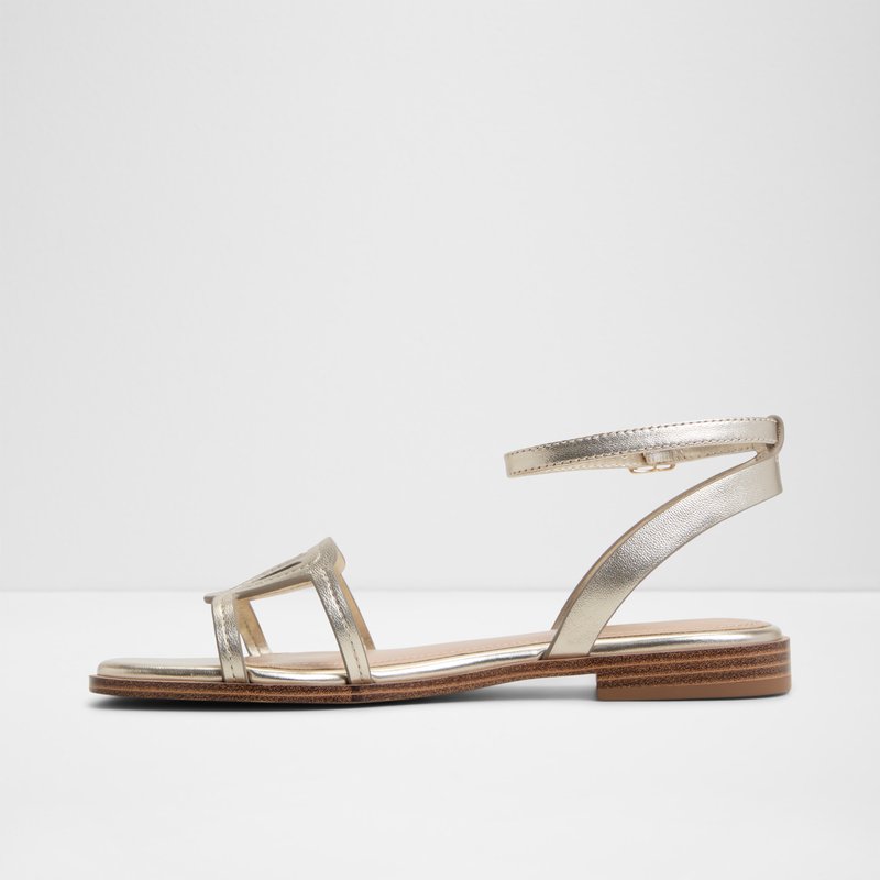 Aldo ravne sandale GREENGROVE LEA METALLIC - zlatna 6