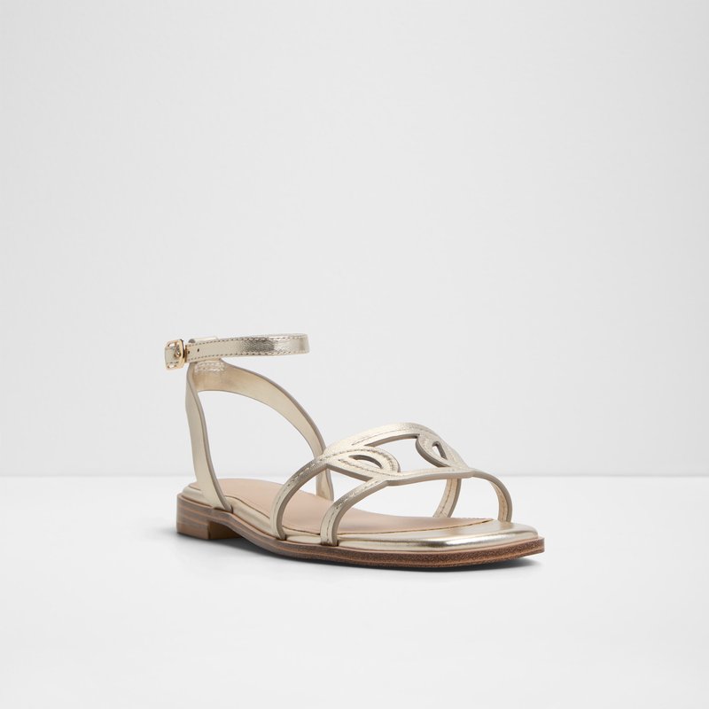Aldo ravne sandale GREENGROVE LEA METALLIC - zlatna 3
