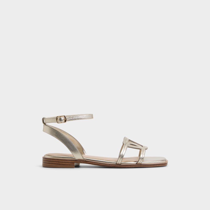 Aldo ravne sandale GREENGROVE LEA METALLIC - zlatna 1