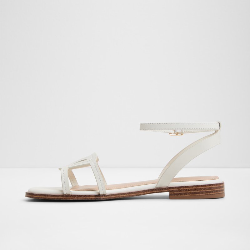 Aldo ravne sandale GREENGROVE LEA SMOOTH - bijela 2