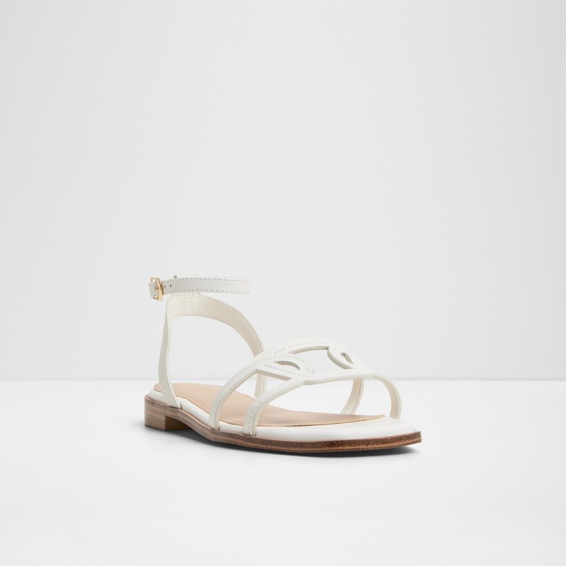 Aldo ravne sandale GREENGROVE LEA SMOOTH - bijela 3