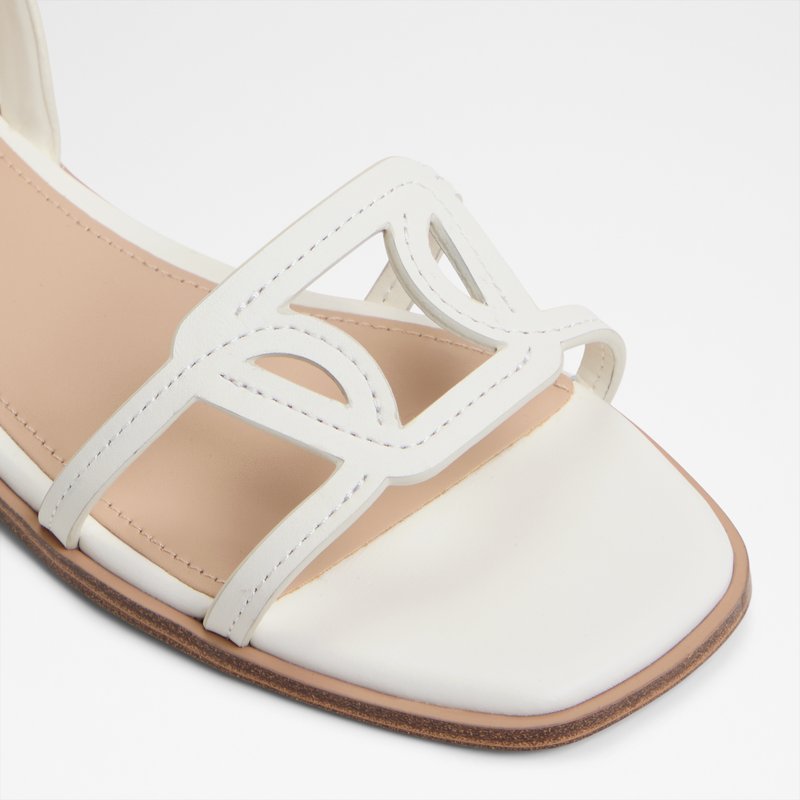 Aldo ravne sandale GREENGROVE LEA SMOOTH - bijela 4