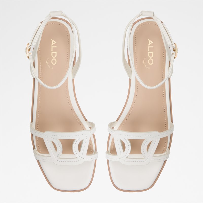 Aldo ravne sandale GREENGROVE LEA SMOOTH - bijela 5