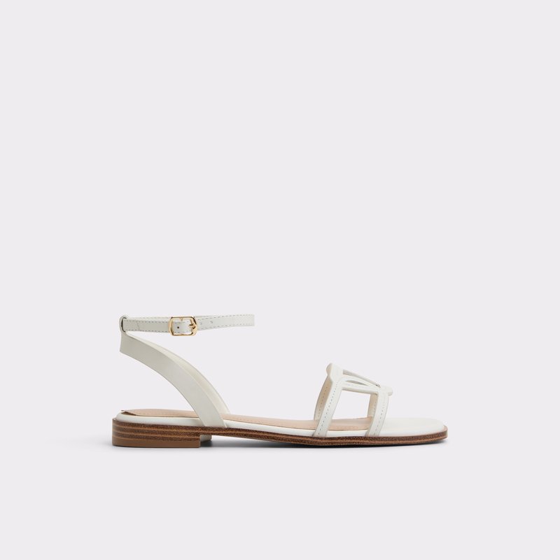 Aldo ravne sandale GREENGROVE LEA SMOOTH - bijela 1