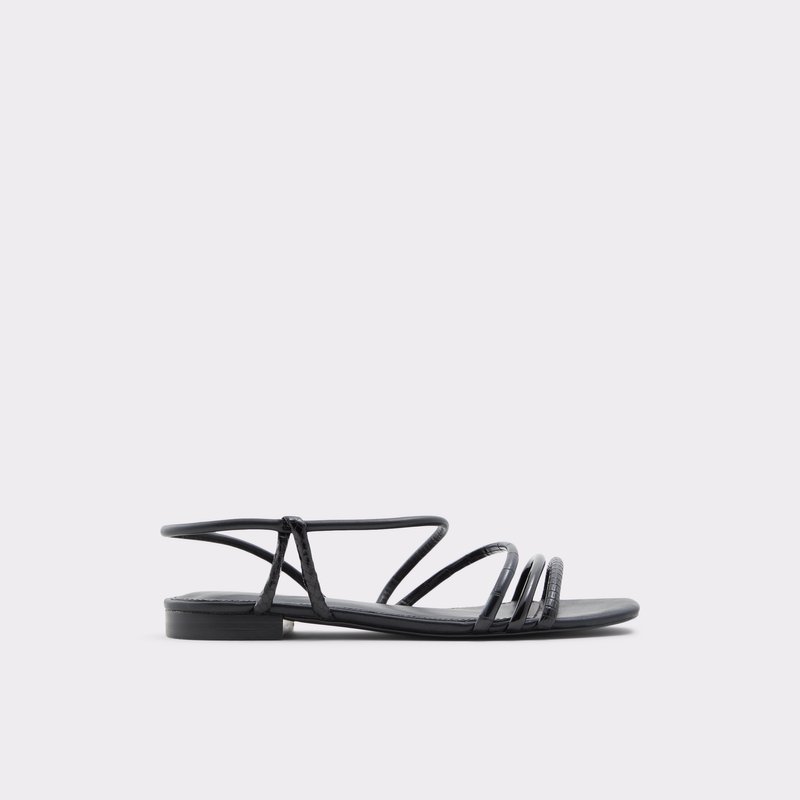 Aldo ravne sandale GRYMAW SYN MIX MAT - crna 1