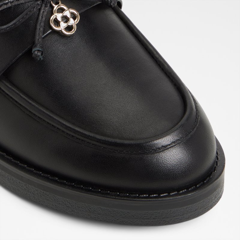 Aldo kožne ženske mokasine GWAJAR LEA SMOOTH - crna 4