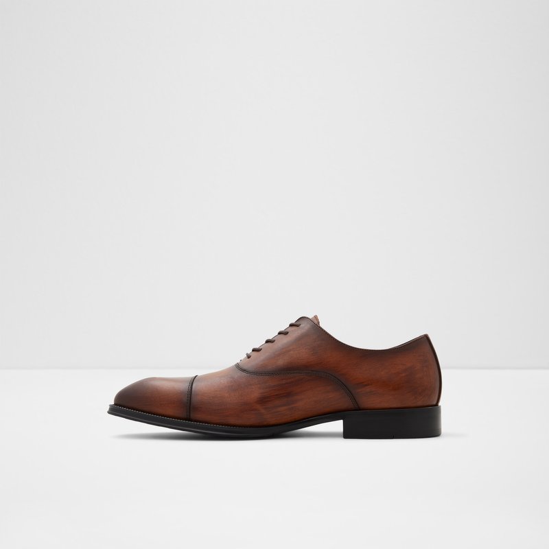 Aldo oxford cipele GWILAWIN LEA SMOOTH - smeđa 2