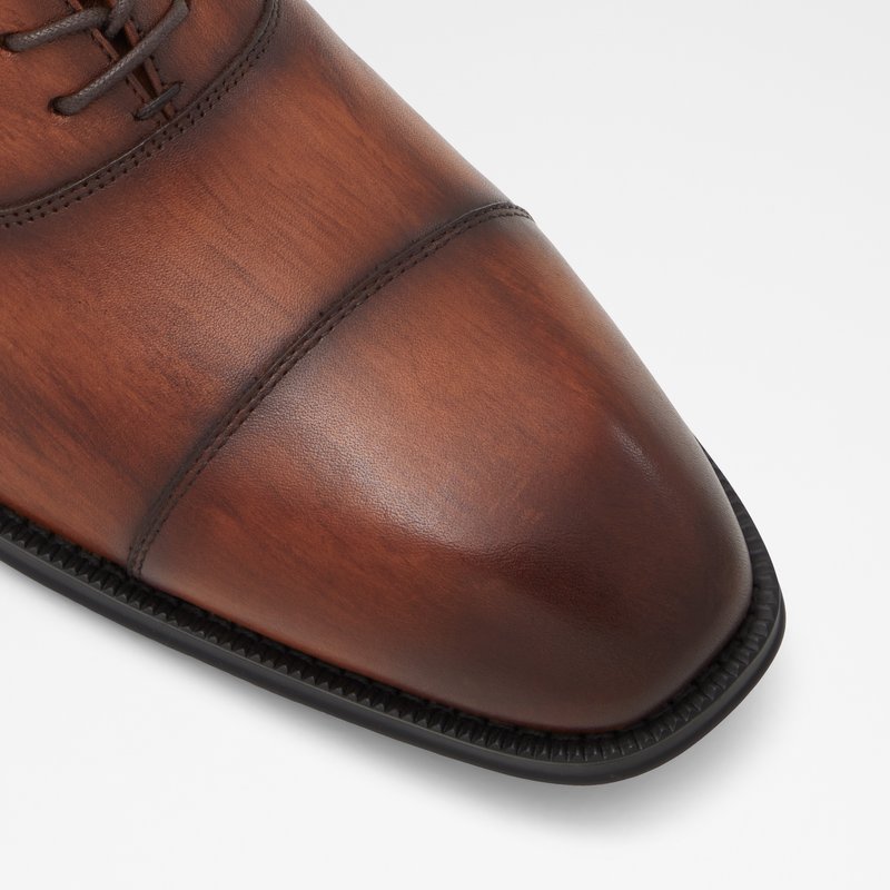 Aldo oxford cipele GWILAWIN LEA SMOOTH - smeđa 4