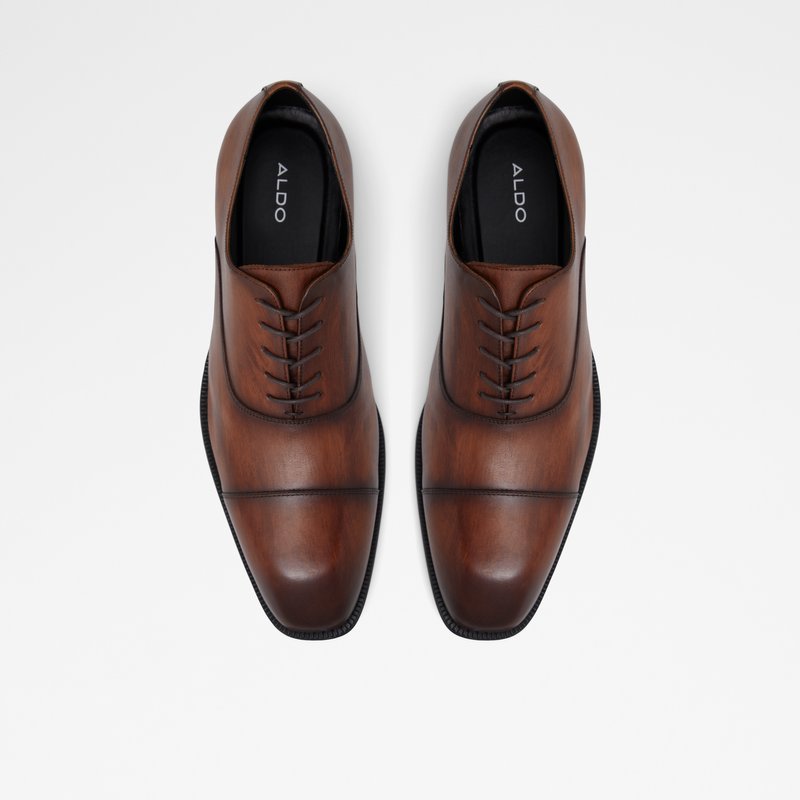 Aldo oxford cipele GWILAWIN LEA SMOOTH - smeđa 5