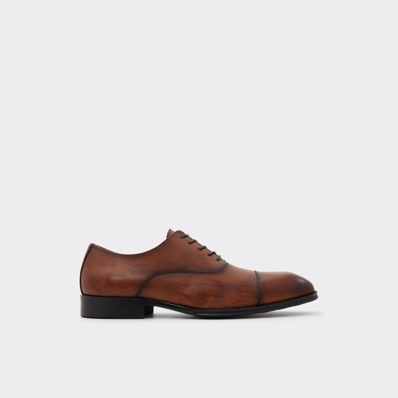 Aldo oxford cipele GWILAWIN LEA SMOOTH - smeđa 1