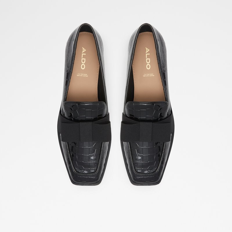 Aldo oxford cipele HAIRALLE SYN EMB CROCO - crna 2