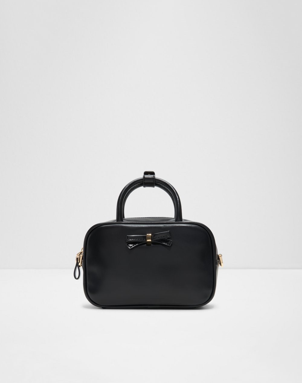 Aldo satchel torbica za nošenje na ramenu ili u ruci HALIEY SYN MIX MAT - crna