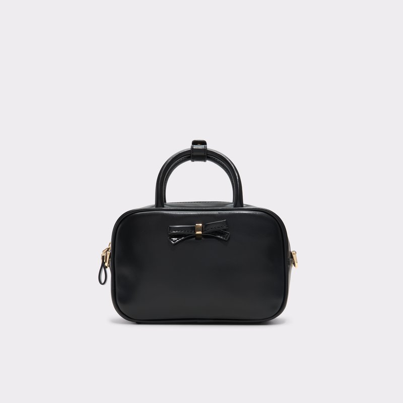 Aldo satchel torbica za nošenje na ramenu ili u ruci HALIEY SYN MIX MAT - crna 1