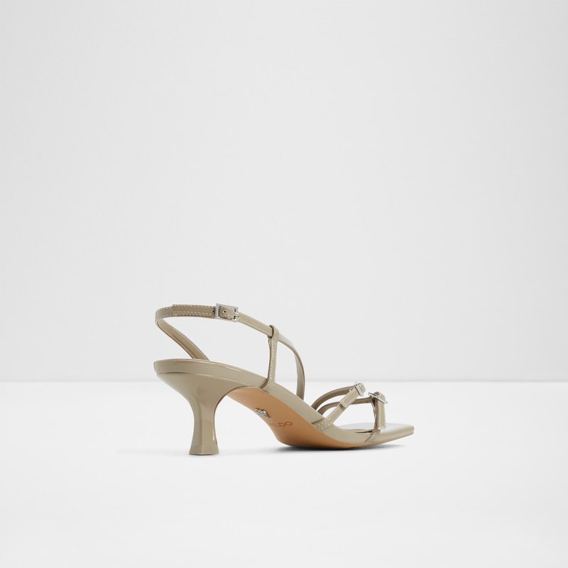 Aldo sandale na srednje visoku petu HARLIE SYN PATENT - zelena 2