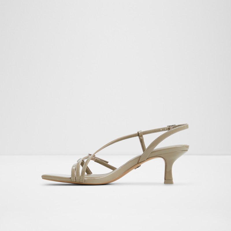 Aldo sandale na srednje visoku petu HARLIE SYN PATENT - zelena 4