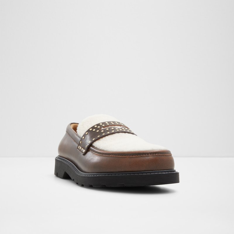 Aldo kožne mokasinke HARMONYX LEA DISTRESS - smeđa 3