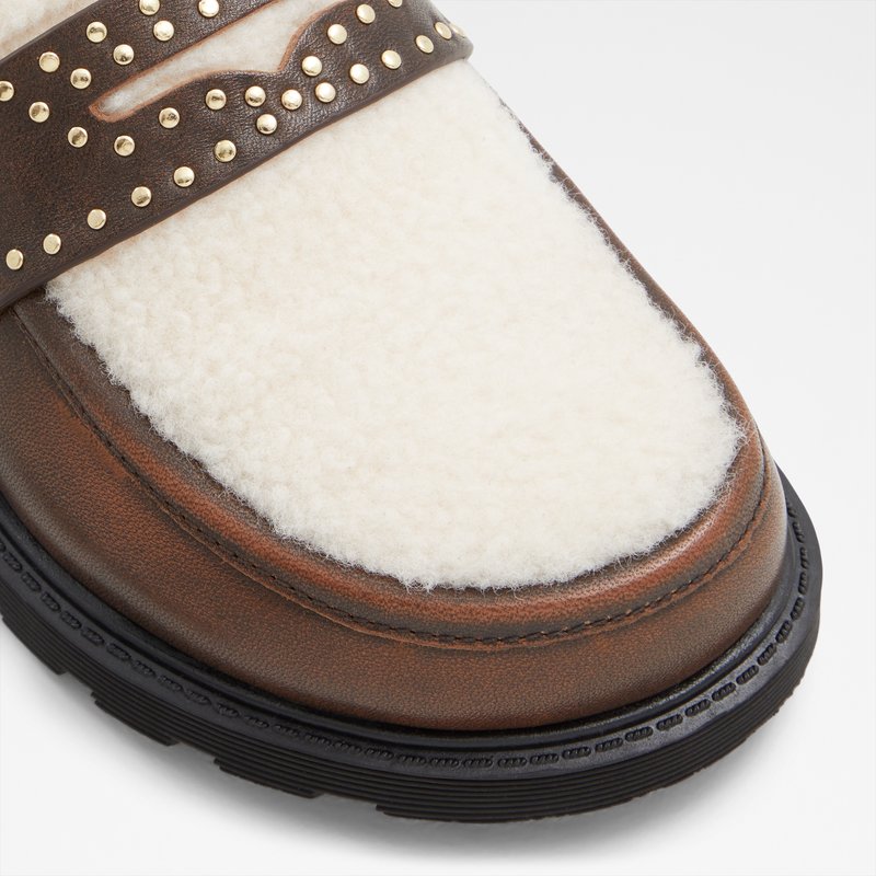 Aldo kožne mokasinke HARMONYX LEA DISTRESS - smeđa 4