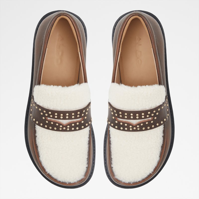 Aldo kožne mokasinke HARMONYX LEA DISTRESS - smeđa 5