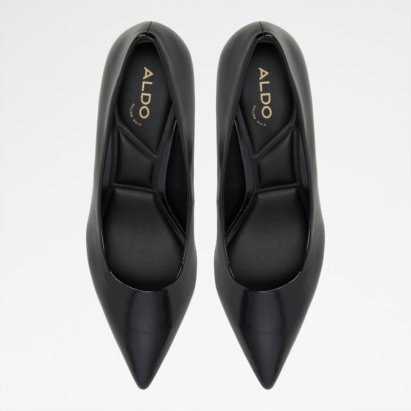 Aldo salonke na srednje visoku petu HENNLEE SYN CRACKLED - crna 5