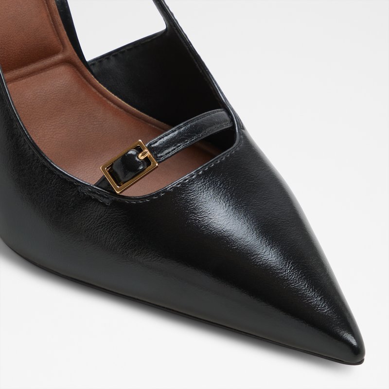 Aldo cipele na visoku petu HERBEY SYN CRACKLED - crna 6