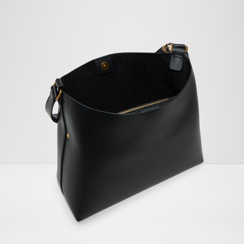 Aldo hobo torba za nošenje na ramenu HHOBOCHIC SYN MIX MAT - crna 4