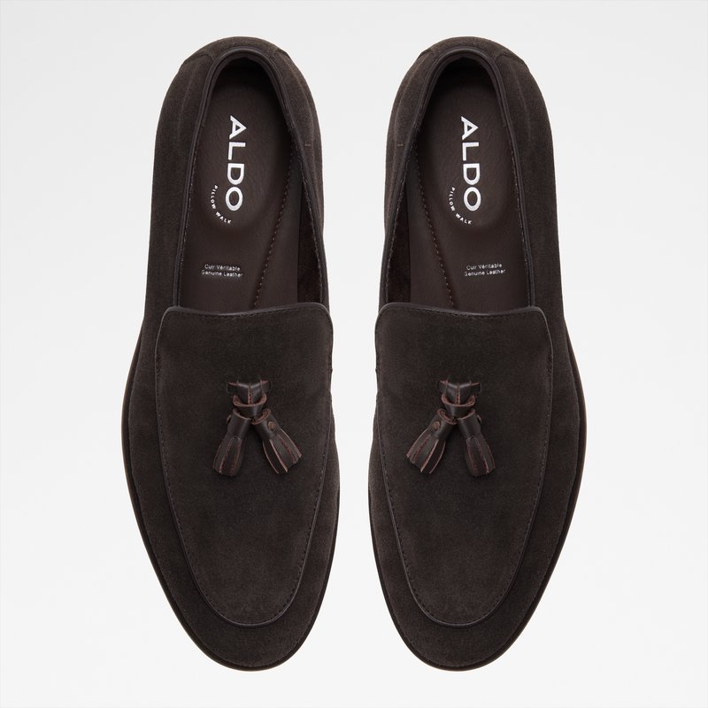 Aldo muške kožne mokasinke HOLLOW LEA SUEDE - smeđa 5