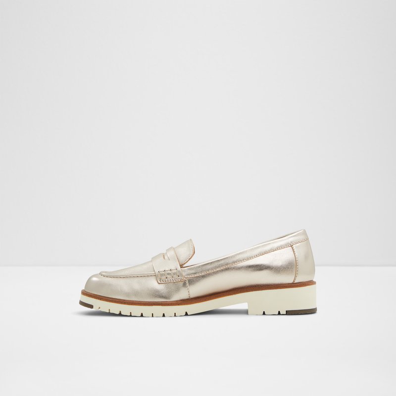 Aldo mokasinke IBREDA LEA METALLIC - srebrna 3