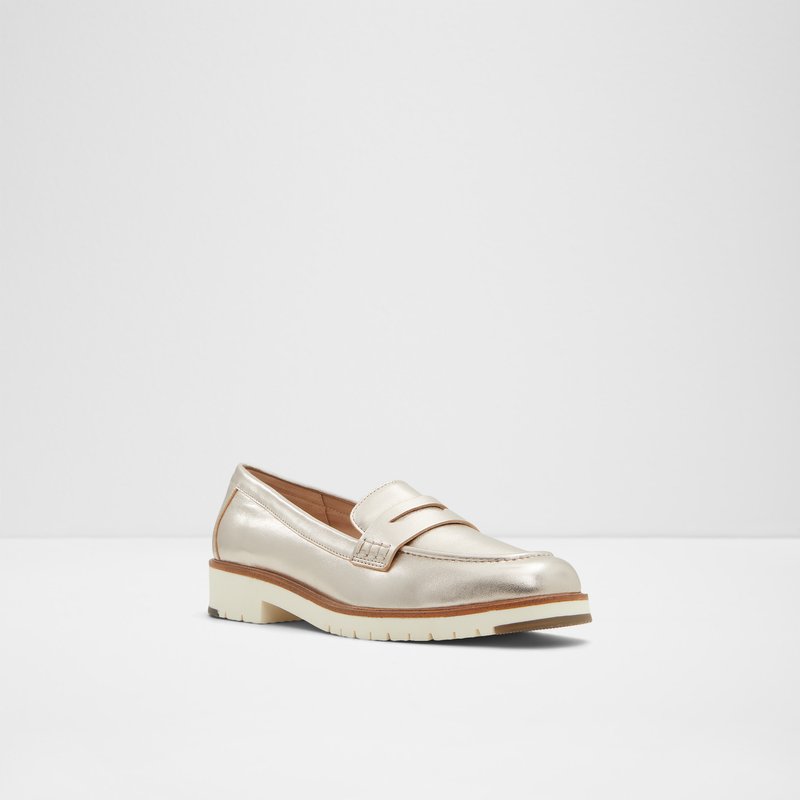 Aldo mokasinke IBREDA LEA METALLIC - srebrna 4
