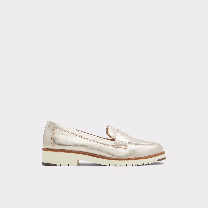 Aldo mokasinke IBREDA LEA METALLIC - srebrna 1