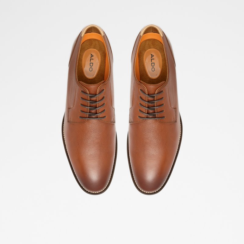 Aldo derby cipele IEZERUFLEX LEA SMOOTH - smeđa 6